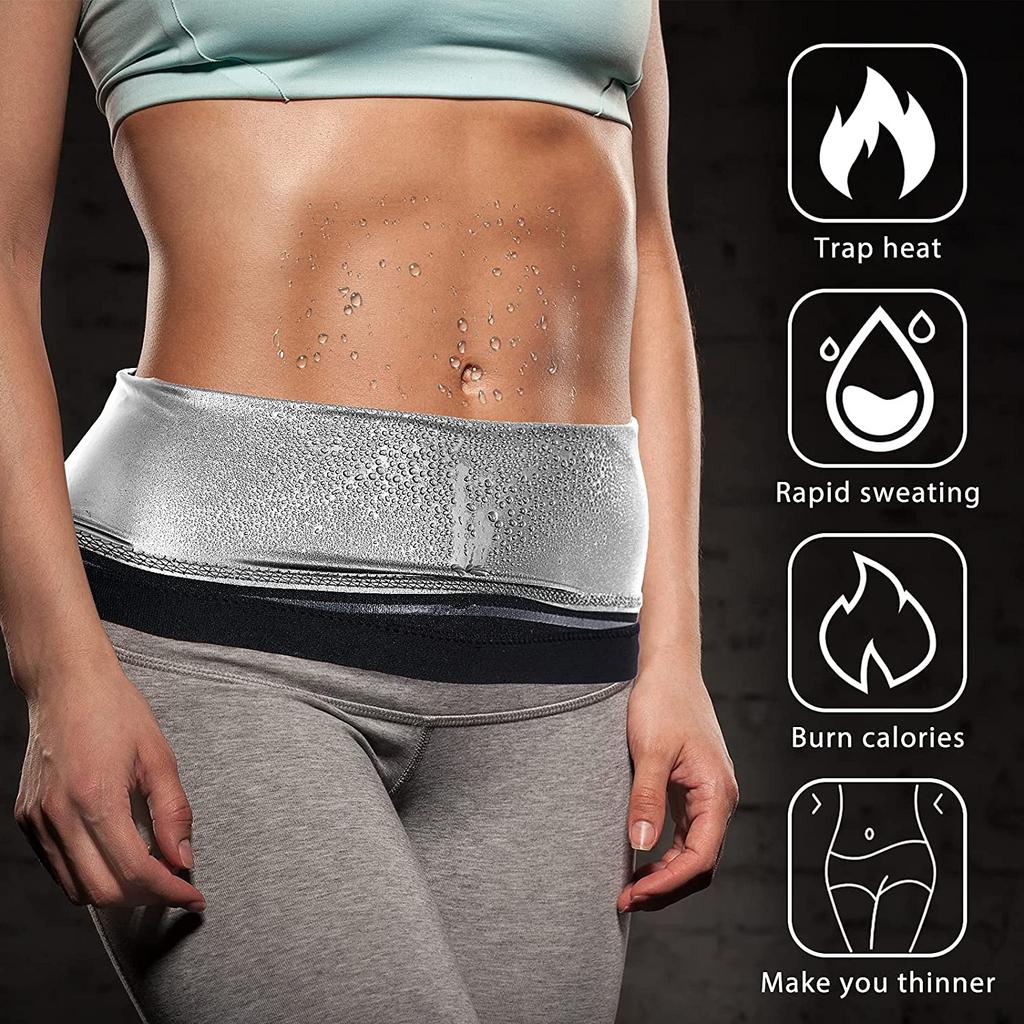 Woman Fitness Waist Trimmer for Sweat Wrap Sweat Waist Trainer Sweat Tummy Add Heat Workout Belt Stomach Wraps for Bodybuilding