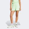 Adidas Originals Three-Stripe Colorblock Elastic Waist Straight-Leg Sports Shorts Women Bottoms Green IP0712