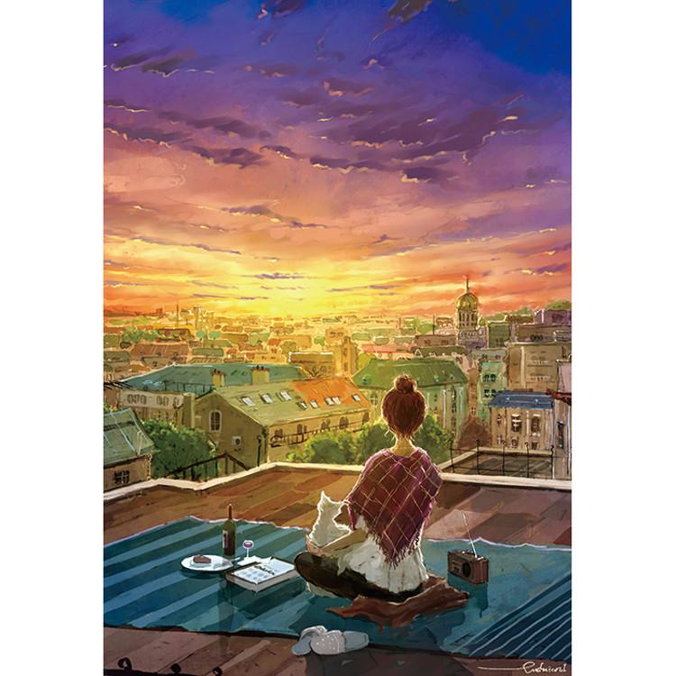2000 Piece Jigsaw Puzzle - Sunset (Mini), Popular Korean Puzzle