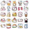 50-Piece Cute KT Cat Cartoon Stickers for Phone, Luggage, and Diary Decoration