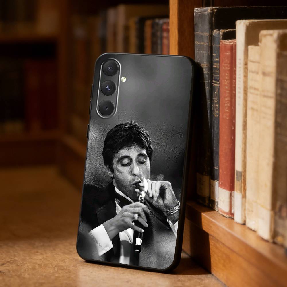 W-Scarfaces-1983 Film  Phone Case For Samsung S26,S25,S24,S23,S22,S21,Ultra,Plus,FE Black Soft Cover