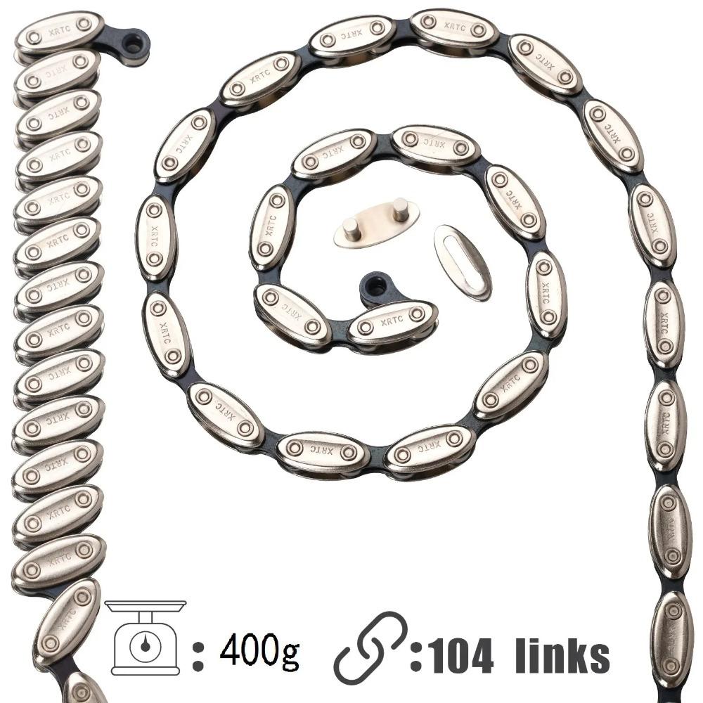 New Fixed Gear Single Speed Bicycle Chain Quick-link Parts Bicycle Parts Olive Chain Metal Road Bicycle Chain Mountain Bike