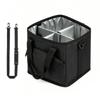 Collapsible 4-Cup Drink Bag Reusable Portable Insulated Beverage Bags Insulated 4 Cup Drinking Carrier for Hiking Walking Sports