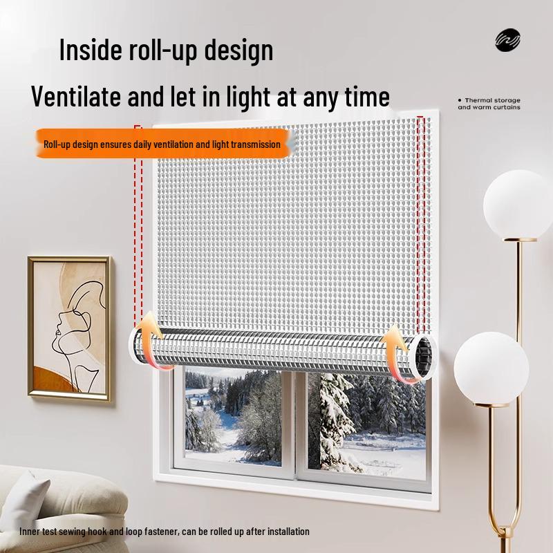 Větruodolný teplý závěs: Izolační, Mrazuvzdorné, Teploakumulační okenní těsnění