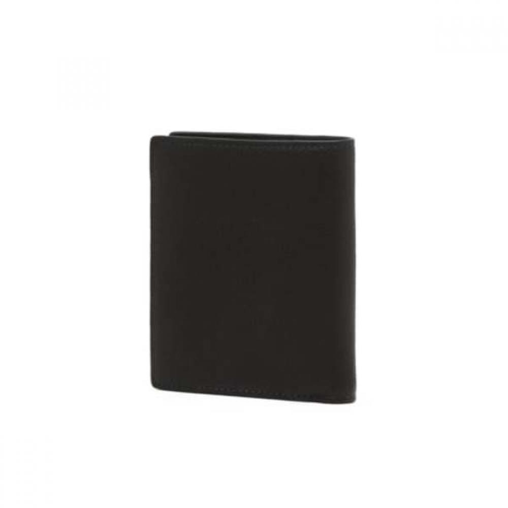 Daks Alexandra Signature Check Black Calf Leather Medium Wallet Dbwa6f727bk