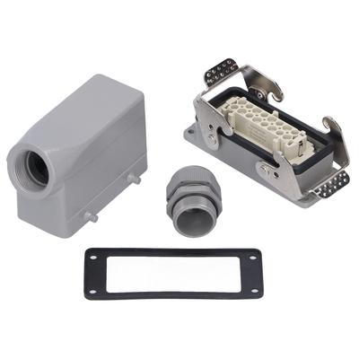 Heavy Duty Connectors 16 Contacts Side Out Industrial Waterproof Aviation Plug Socket