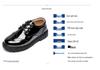 Scarpe nere in pelle da ragazzo - Suola morbida, Stile britannico, Antiscivolo, Perfette per la primavera e l'autunno