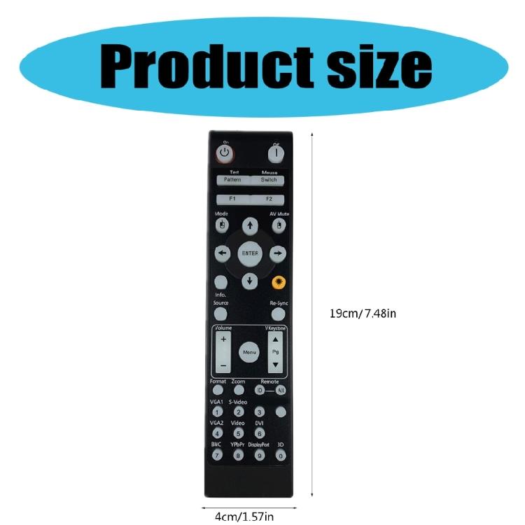 Ergonomic Projector Remote Control for Optoma EH505 X600 X605 BR541 BR561 W415 WU515 Series Response & Sensitivity