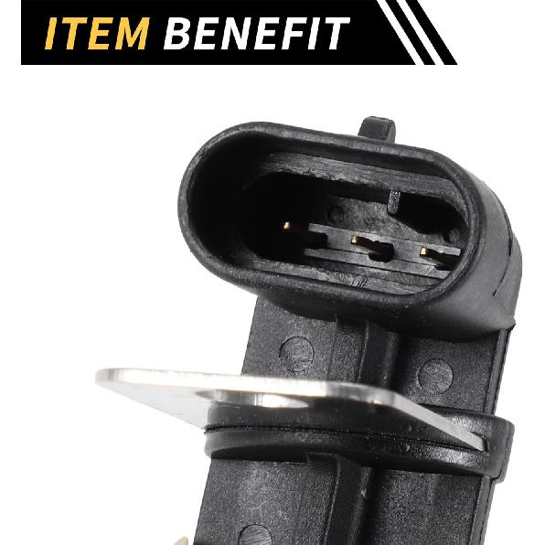 1 Pc Crankshaft Position Sensor for Chevrolet Silverado 2500 1999-2004 for GMC Sierra 3500 01-06 Crank CKP Sensor Sturdy Metal Plastic Engine Black