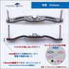HEIGHTEN 130/120/110mm Reel Handle (No Knob) 4mm Thick 1.5K Carbon Fiber Charcoal Cloth for Shimano, Daiwa, and Abu Baitcasting Reels (130mm, Gunmetal