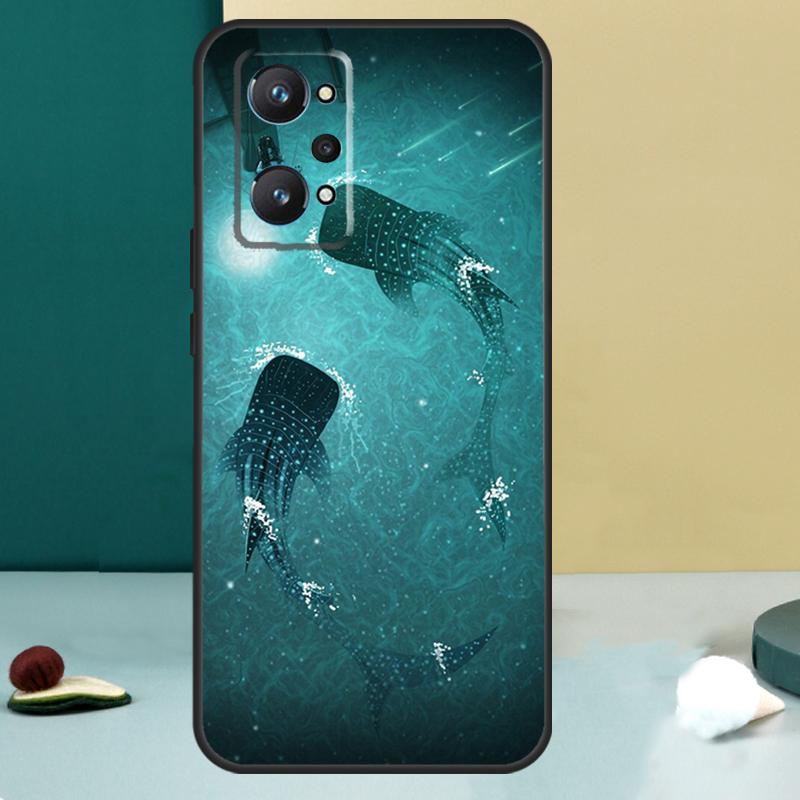 Ocean Whale Shark Animal For OPPO Realme C33 C55 C35 C31 C30 C21Y C25 C11 C15 GT Neo 5 3T 2T 8 9 10 11 Pro Plus Case