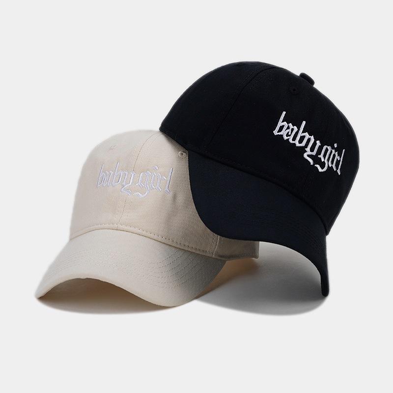 New Babygirl Embroidered Baseball Cap Women's Face Small Soft Top Cap Outdoor Travel Sun Protection Sun Hat Tide