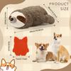 Sloth Zoo Puppy Dog Heartbeat Toy for Stress Alleviation and Soothing Assistance, Sleep Aid Crate Kennel Training Puppy Toy