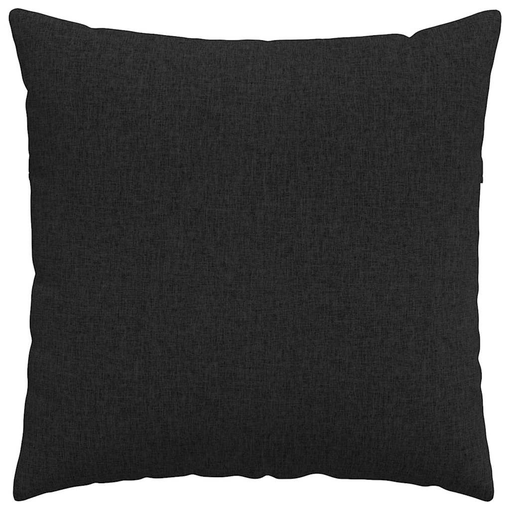 Sofa Cushions 2 Pcs Black 60 X 60 Cm Fabric