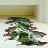 New 3D Lotus Floor/Wall Sticker Removable Mural Decals Vinyl Art Living Room Decor Suitable Home Kitchen Decorative Stickers