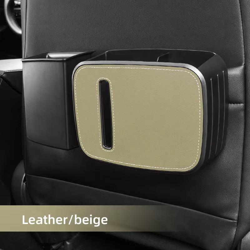 Multifunktionaler Hängender Auto-Mülleimer Taschentuchhalter Einfach zu Installieren Auslaufsicherer Innenraum-Aufbewahrungs-Organizer Langlebig Wasserdicht