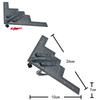 4 Styles 1:72 Scale Plastic Military Aircraft Model Kit, F-14 Tomcat F-22 Raptor B-2 Stealth Bomber AH-64 Apache Helicopter