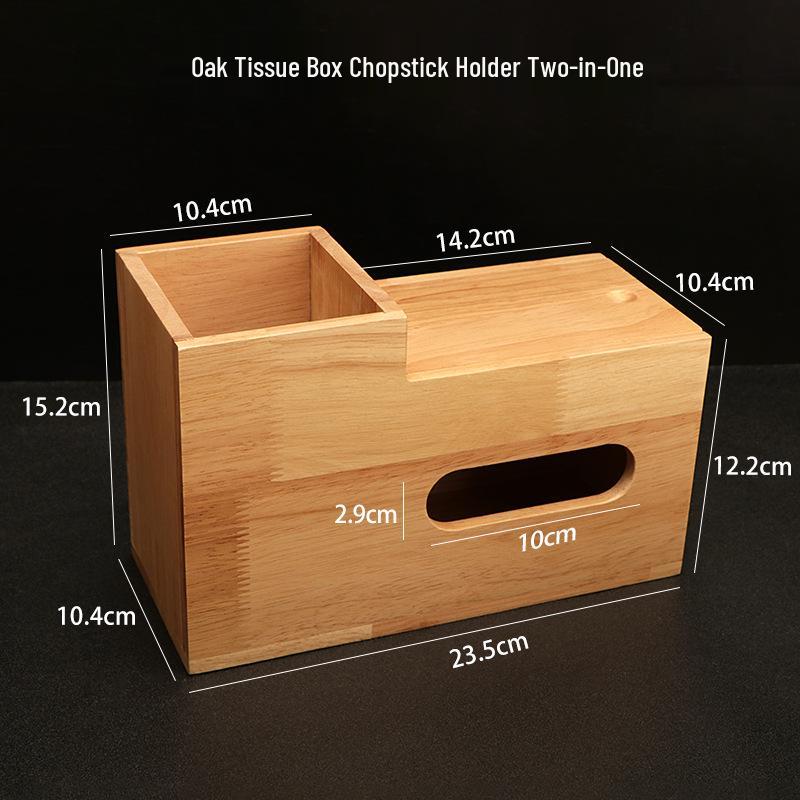 Custom Printed Wooden Napkin and Tissue Box for Restaurants and Hotels