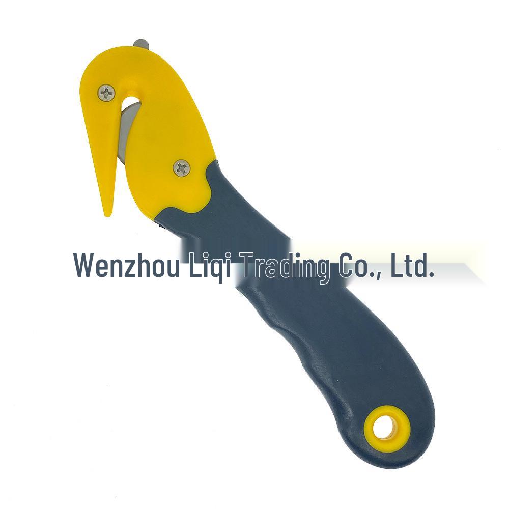 Double-Headed Cable Tie and Box Opener: Curved Hook and Pointed Nose Unsealing Knife