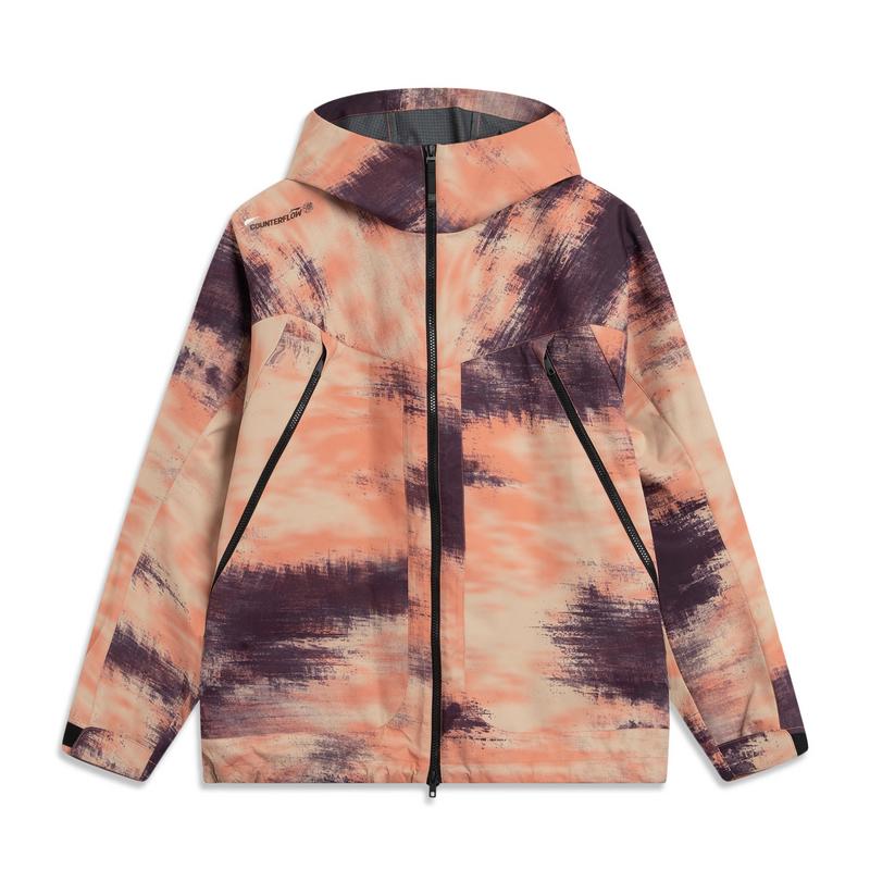 Li Ning Outdoor CF Shell Ветрозащитная Водонепроницаемая Прочная Свободная Спортивная Куртка Мужская Куртка Данься AFYV007-1 S