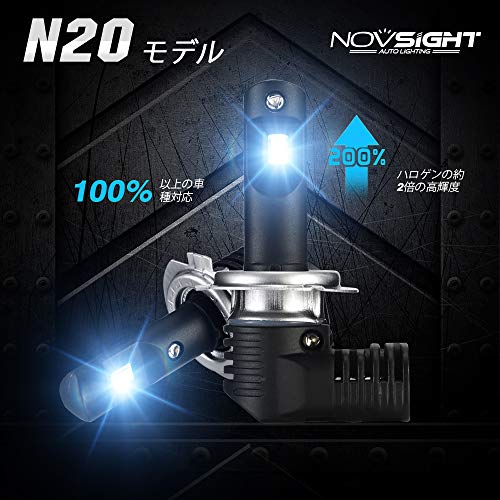 NOVSIGHT Japan Direct Store NOVSIGHT-N20 Series - Ultra Bright 70W (35Wx2) 12000LM (6000LMx2) 6500K - H7 Car LED Headlights/Fog Lamps