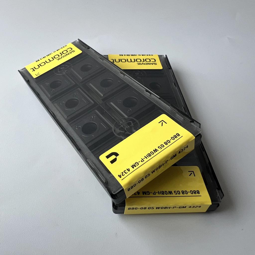 Sandvik / 880-0805W08H-P-GM 4324 / Industrial Indexable Carbide Inserts 10 Pcs