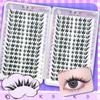 32 Pairs Fox Style False Eyelashes 7-13mm Mixed Length C Curl Black 0.05mm Fiber Lashes For Natural Volume Look