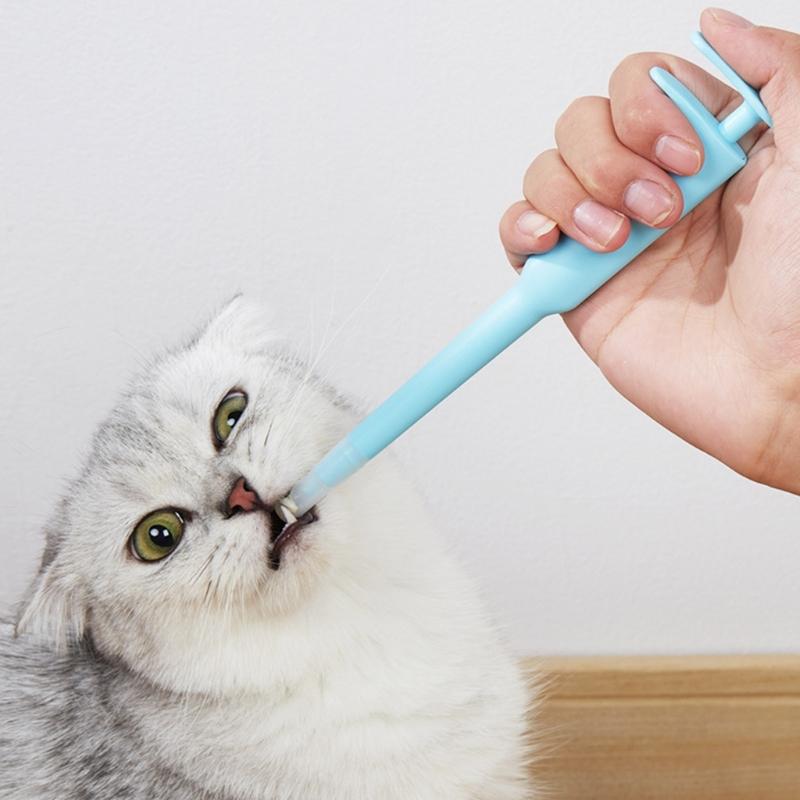 Cats Safe Pill Medicine Dispenser Easy Accurate Help Prevent Spitting Tool Medicine Feeder Soft Tip Syringe-type