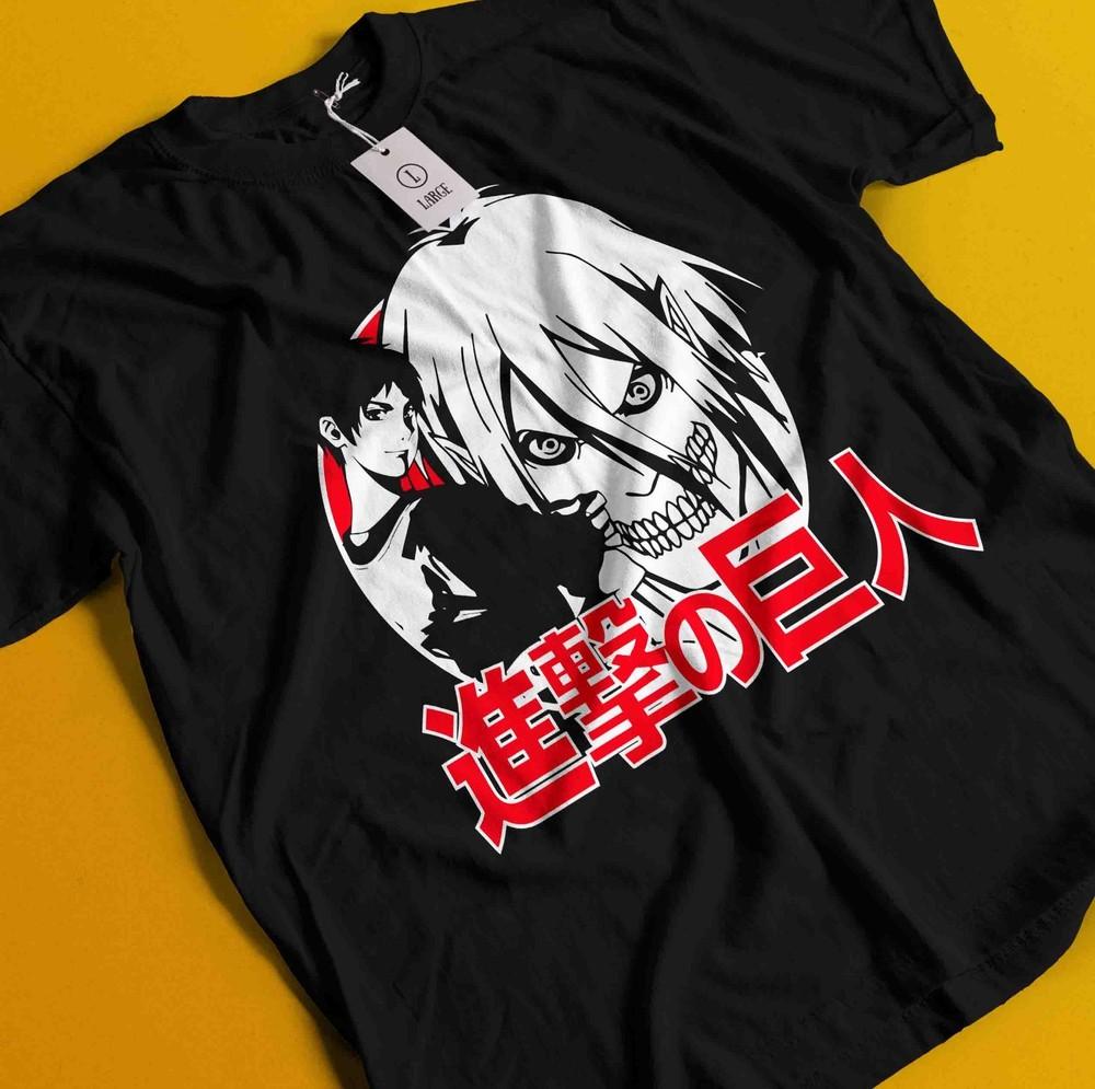 

Футболка Атака Титанов Эрен Футболка Микаса АОТ Леви Аниме Манга Графическая Унисекс Футболка 3XL