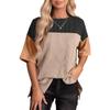 2025 Women's Versatile Round Neck Shirt - Stylish Three-Color Casual Top