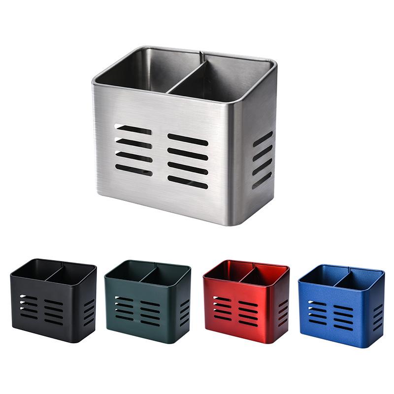 Very Nice Home And Kitchen Stainless Steel Cutlery Drainer Vertical Dishes Holder Chopsticks Drain Storage Basket Tableware Organizer Shelves Kitchen Tools