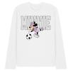 Unisex Adult Kick Minnie Mouse Football Long-Sleeved T-Shirt