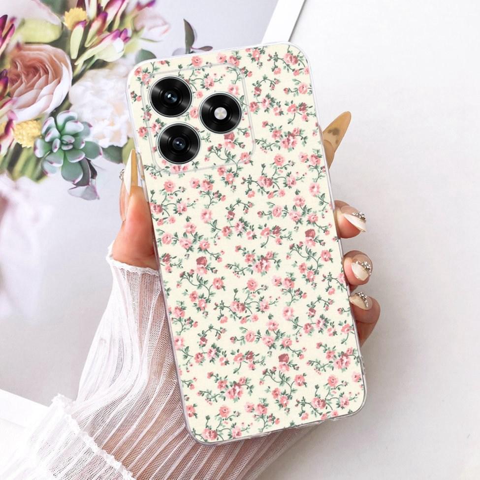 Etui na Honor X5C Plus Pokrowiec Przezroczysty Luksusowy Uroczy Kot Moda Motyl Fajny Malowany Obudowa Na Honor X5cPlus