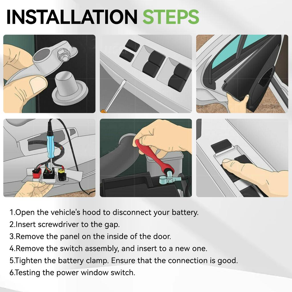 Car Window Regulator Switch Matte Black Driving Lift Switch 1081037-02-G 1081037-02-F For Tesla For Tesla Model 3 Y 2020-2024