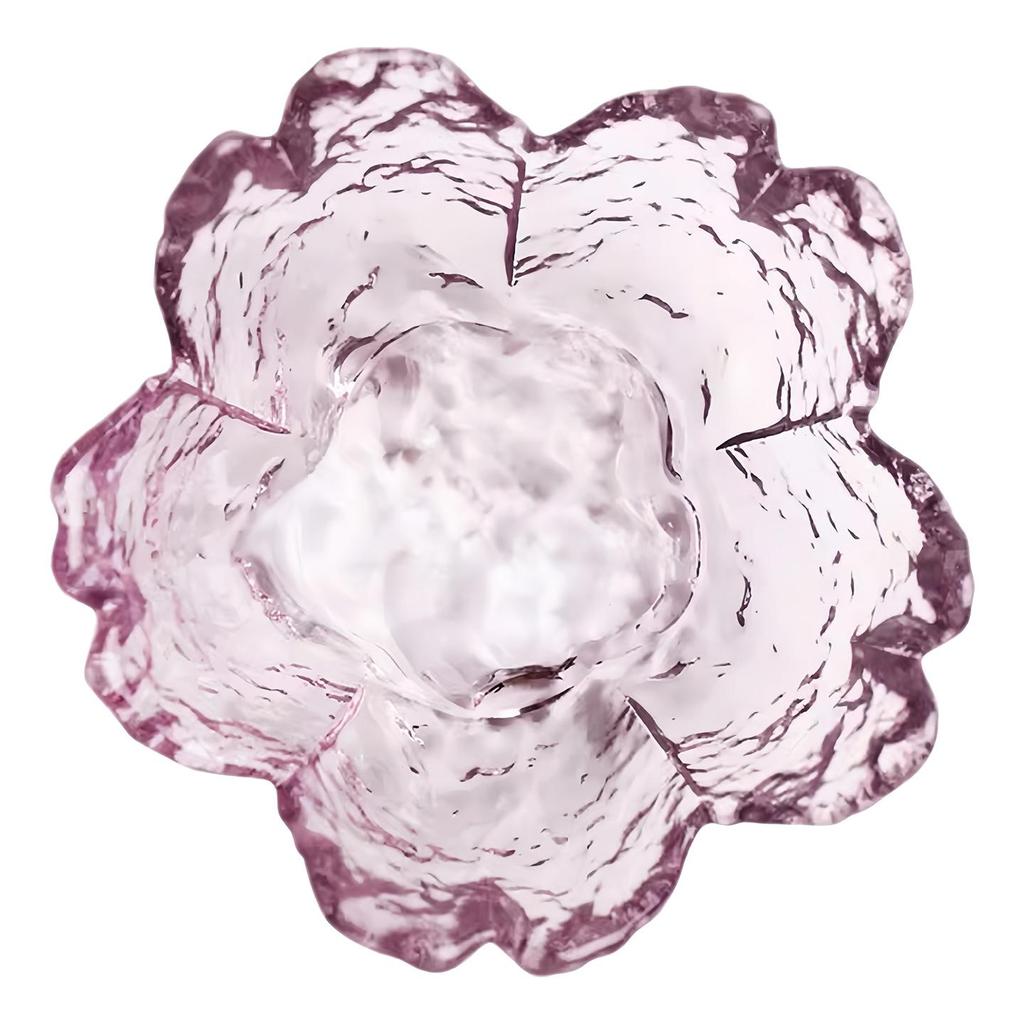 Exquisite Japanese Cherry Blossom Glass Condiment and Dipping Sauce Dish
