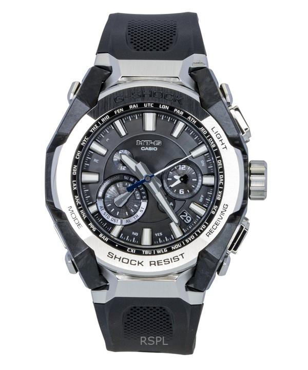Casio G-Shock MT-G Harzarmband Smartphone-Verbindung Analog Schwarzes Zifferblatt Solar MTG-B4000-1A 200M Herrenuhr