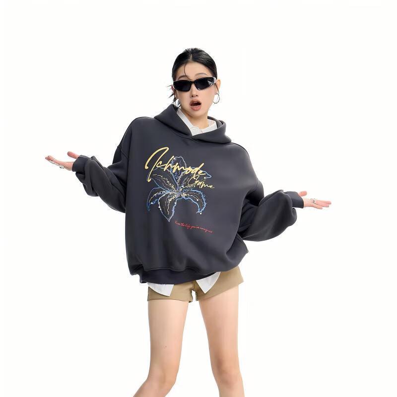 

ICH MODE Women s American Style Hooded Sweatshirt