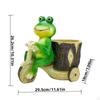 Frog Pulling A Cart Ornament, Figurine, Decor ,Animal Sculpture Decorative Creative