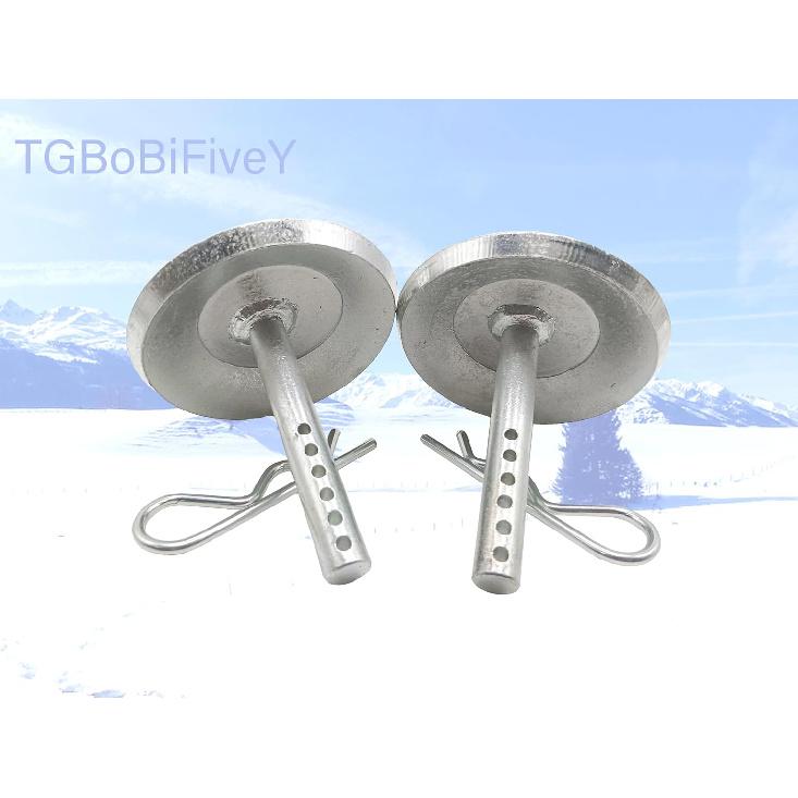 2Pack 69212 Snow Plow Skid Shoe Blade Protector Skid Shoe for ATV UTV Polaris K-Plow Nos Hardened Steel Snow Plow Non-Slip Base