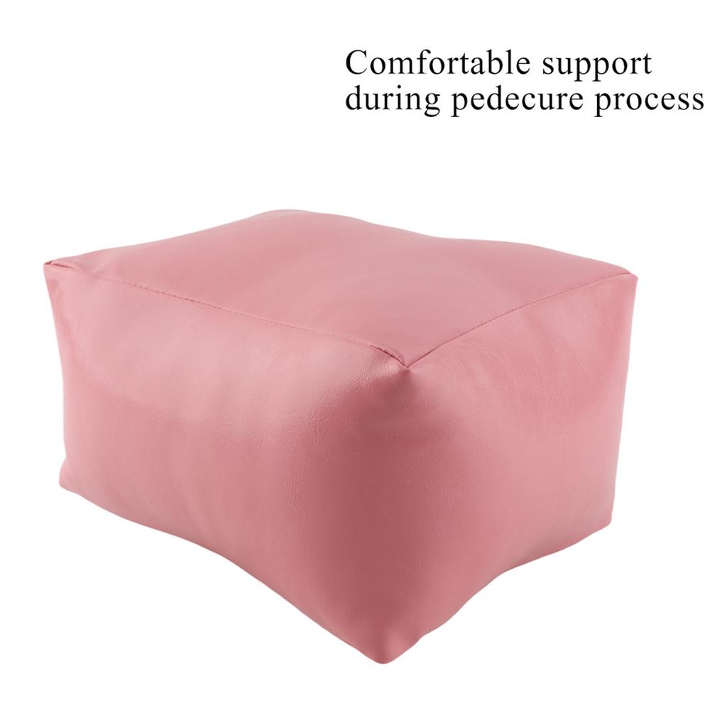 Nail Art Table Hand & Foot Pillow Soft PU Arm Rest Salon Manicure Nail Care Pillow White
