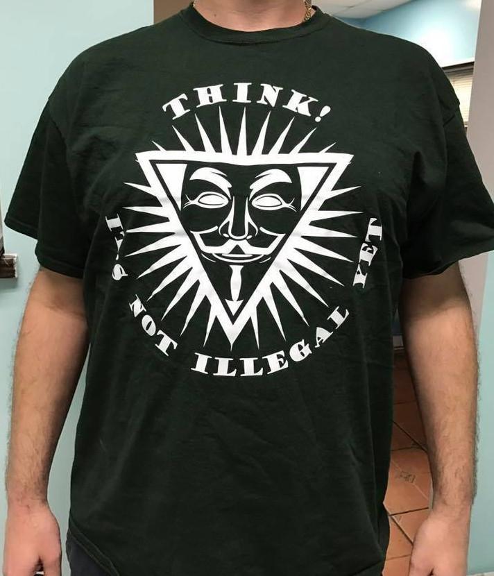 THINK It s not illegal yet T shirt tee Anonymous Anon 4chan legion Sm-5XL avail. L