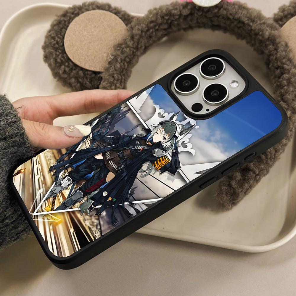 Arknights Grani Matte Surface Mobile Phone Case for iPhone 17 16 15 14 13 12 11 Air Pro Max Plus Colorful Cover