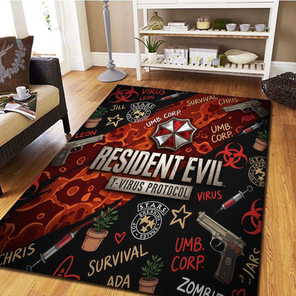 Resident Evil New Patterned Carpet for Home Decor Play Floor Carpet Beds Ideal Gift Gifts HE226