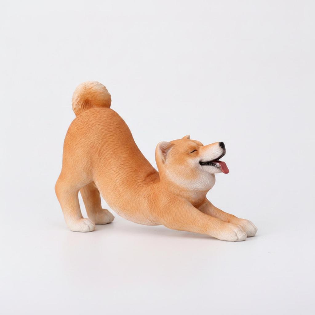Reclining Animal Figurine with Phone Support Space-Saving for Media Watching