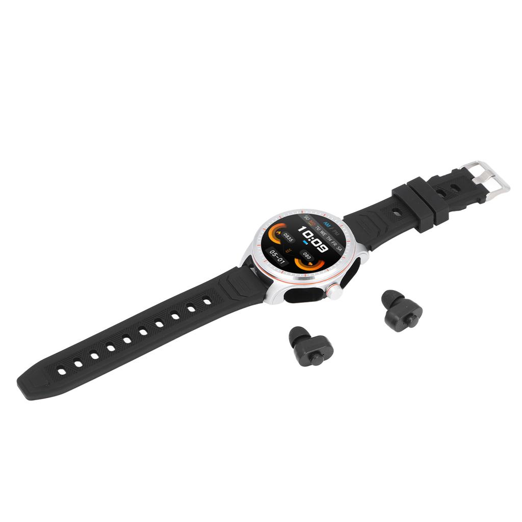 2 In 1 Smart Watch with Earbuds Bluetooth NFC 1.53 Inch HD Screen Outdoor Fitness Smartwatch with