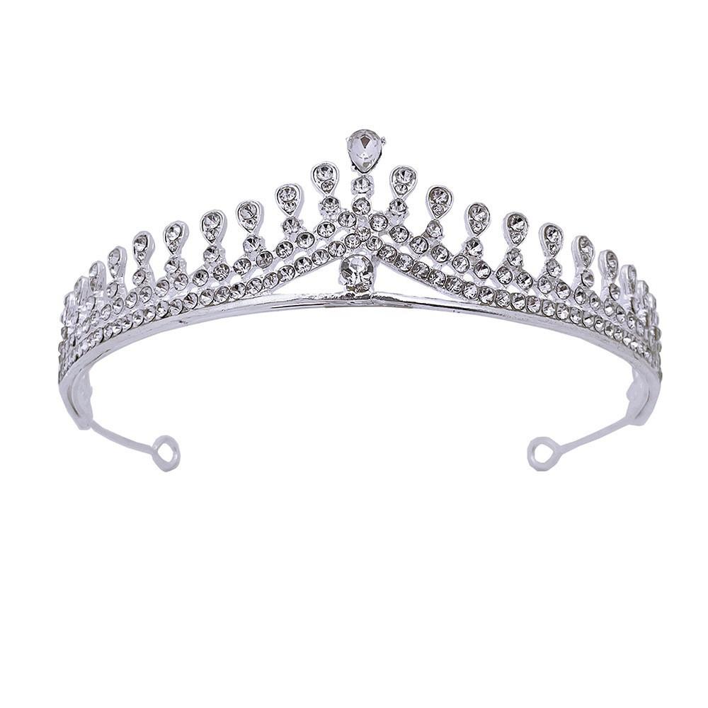 Brautkrone Tiara Koreanische Prinzessin Geburtstag Kristallkrone Erwachsenes Geschenk Weibliche Moderatorin Haaraccessoire
