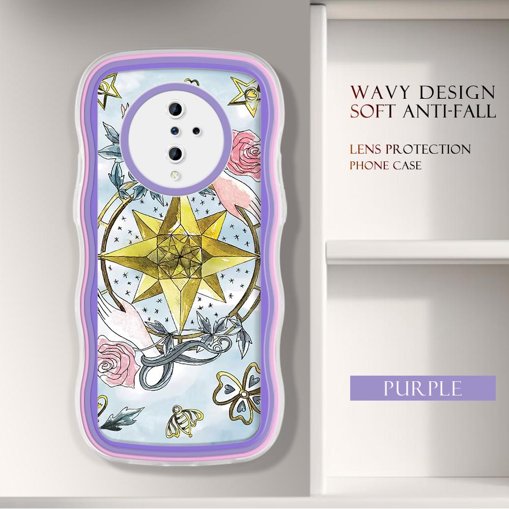 

Модний м який хвилястий чохол для телефону з мультяшним візерунком Захист камери Ударостійкий чохол для мобільного телефону для Vivo Vivo G2 5G