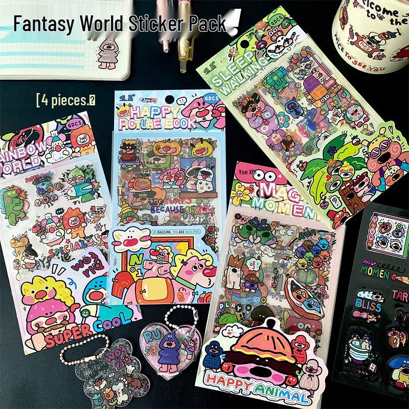 

Fantasy World Series Waterproof PVC Stickers - DIY Journal & Notebook Decoration