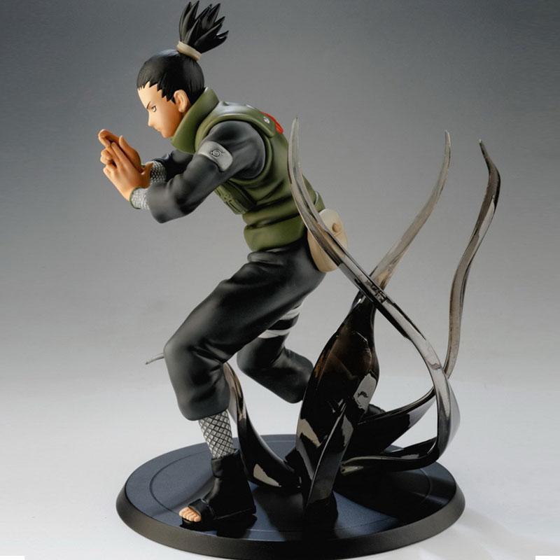 Naruto  Shikamaru Doll Anime Character Puppet PVC Toy Figure Model Desk Desk Decoration Accessories 18 Cm
