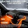 Mini Portable Car Windshield Defroster Heater with PTC Heating Element Ventilation Function Ceiling-Mounted Plastic ABS Material